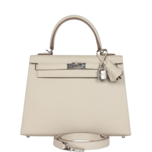 Hermès Kelly Sellier 25 Craie  10 Epsom 2024 W