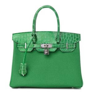 Hermès Birkin Touch 30 Cactus  1L Alligator Shiny, Togo 2020 Y