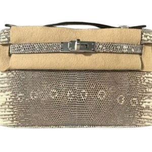 Hermès Kelly Pochette & Sellier Ombre 1B Lizard 2024 W