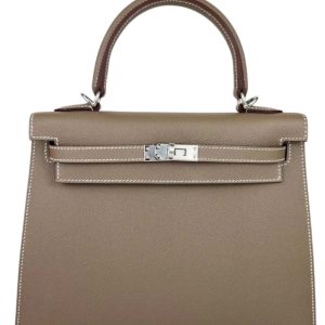 Hermès Kelly Sellier 25 Etoupe  18 Epsom 2025 W