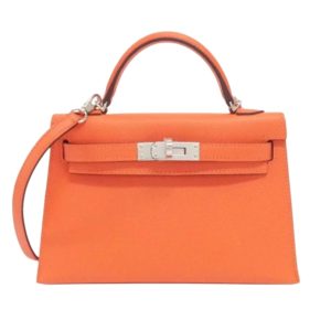 Hermès Kelly Sellier 20 Orange Field Epsom 2024 W
