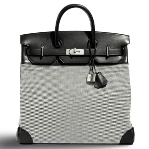 Hermès Birkin HAC 40 Black 89 Toile 2024 W