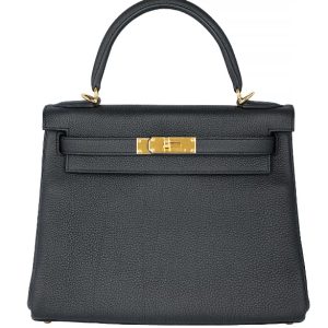 Hermès Kelly  28 Black 89 Togo 2020 Y
