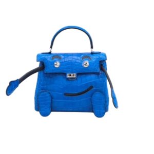 Hermès Kelly Doll Blue Indigo 76, Blue Zellige I7 Alligator Matt, Swift 2024 U