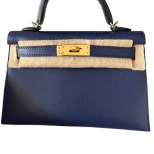 Hermès Kelly Sellier 20 Blue Saphir T7 Tadelakt N/A N/A