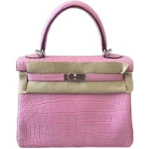 Hermès Kelly  25 Bubblegum L4 Alligator Matt 2019 D