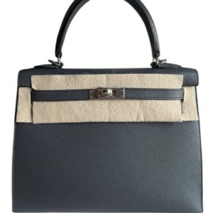 Hermès Kelly Sellier 25 Gris Misty H0 Epsom 2024 W
