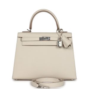 Hermès Kelly Sellier 25 Craie  10 Epsom 2024 W