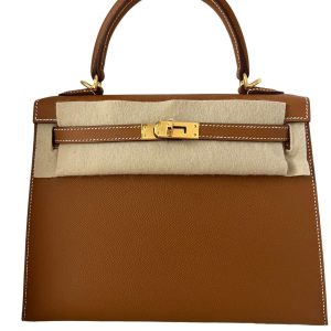 Hermès Kelly Sellier 25 Gold 37 Epsom 2024 W