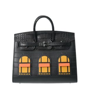 Hermès Birkin Faubourg 20 Black 89, Jaune Ambre 9D, Orange H 93 Madame, Sombrero, Swift, Alligator Matt 2022 U
