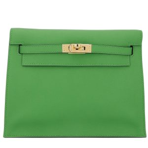 Hermès Kelly Danse Vert Yucca A8 Swift 2023 B