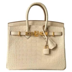 Hermès Birkin  25 Vanille Y1 Alligator Matt 2024 W