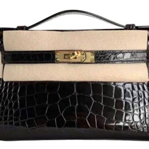 Hermès Kelly HSS & Pochette Magnolia 9I Alligator Shiny 2024 W
