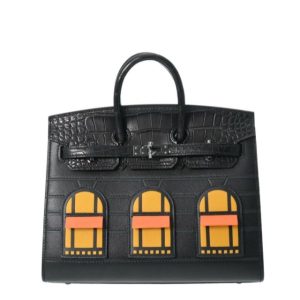 Hermès Birkin Faubourg 20 Black 89, Jaune Ambre 9D, Orange H 93 Madame, Sombrero, Swift, Alligator Matt 2025 K