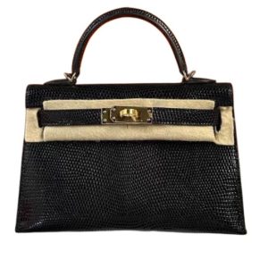 Hermès Kelly  20 Black 89 Lizard 2021 Y