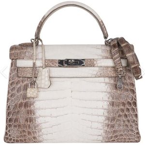 Hermès Kelly Himalaya 32 White 01 Niloticus Crocodile Matt 2022 Z