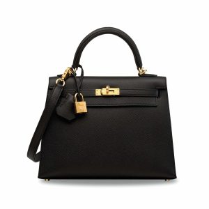 Hermès Kelly Sellier 28 Black 89 Epsom 2024 W