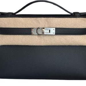 Hermès Kelly Pochette Black 89 Swift 2025 K