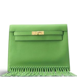 Hermès Kelly Danse & Anate Vert Yucca A8 Swift 2024 W