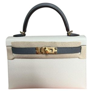 Hermès Kelly HSS & Sellier & Bicolor 20 Craie  10, Gris Meyer 0L Epsom 2025 W