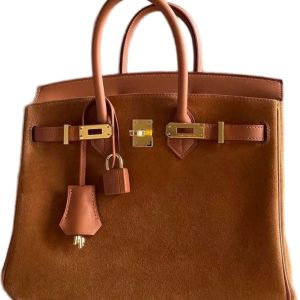 Hermès Birkin  25 Gold 37 Grizzly 2024 W