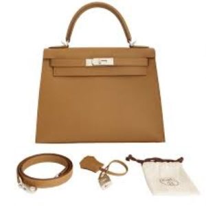Hermès Kelly Sellier 28 Poussiere 1C Epsom 2024 W