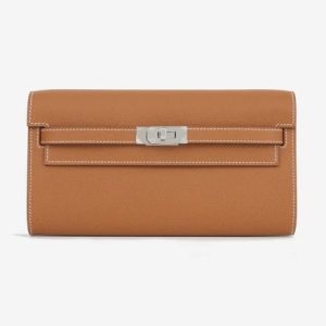 Hermès Kelly Sellier & To Go Gold 37 Epsom 2023 B
