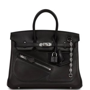 Hermès Birkin Rock 25 Black 89 Volupto 2024 W