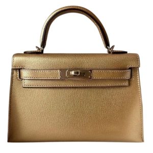Hermès Kelly  20 Metallic Gold Chevre Myzore N/A N/A