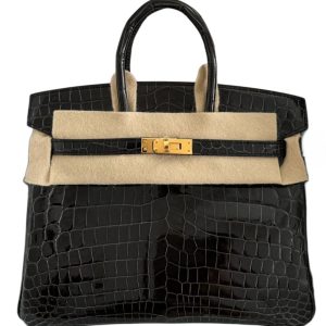 Hermès Birkin  25 Graphite 88 Alligator Shiny 2025 W