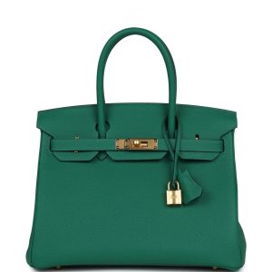 Hermès Birkin  30 Vert Vertigo U4 Togo 2024 W