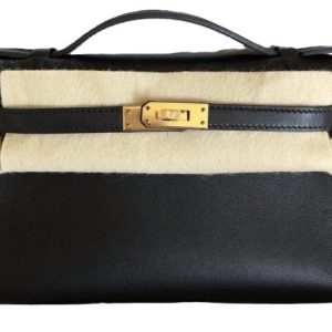 Hermès Kelly Pochette Black 89 Swift 2025 W