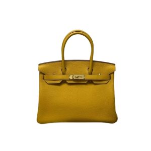 Hermès Birkin  30 Jaune Ambre 9D Togo 2020 Y