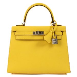 Hermès Kelly Sellier 25 Jaune de Naples 9O Epsom 2024 W
