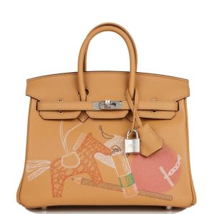Hermès Birkin In & Out 25 Biscuit 01P Swift 2024 B