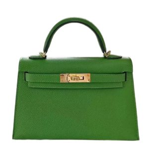 Hermès Kelly Sellier 20 Vert Yucca A8 Epsom 2024 W