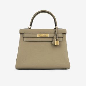 Hermès Kelly  28 Beige Marfa 8Q Clemence 2025 W