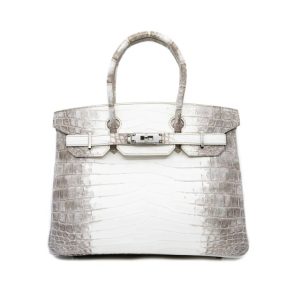 Hermès Birkin Himalaya 30 White 01 Niloticus Crocodile Matt 2024 U