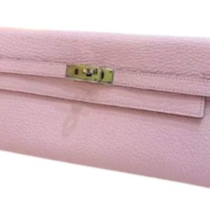 Hermès Kelly Pochette Rose Sakura 3Q Chevre Myzore 2020 Y