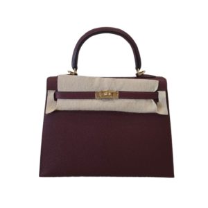 Hermès Kelly Sellier 25 Rouge H 55 Epsom 2024 W