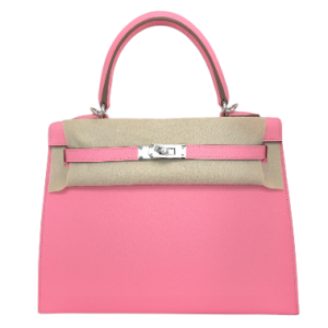 Hermès Kelly Sellier 25 Rose Confetti 1Q Epsom 2025 K