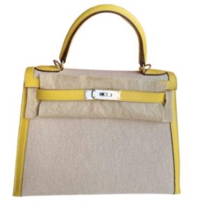 Hermès Kelly  28 Jaune de Naples 9O Swift, Toile 2020 Y