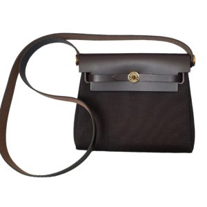 Hermès Herbag  Mini Ebene  46 Swift, Toile 2024 W