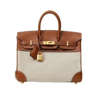 Hermès Birkin  25 Ecru, Gold 37 Swift, Toile 2024 W