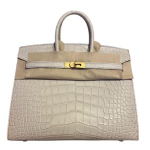 Hermès Birkin Sellier 25 Beton 8L Alligator Matt 2025 K