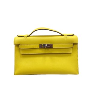 Hermès Kelly Pochette Lime 9R Swift N/A N/A