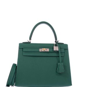 Hermès Kelly Sellier 25 Vert Moyen 65 Epsom 2024 W