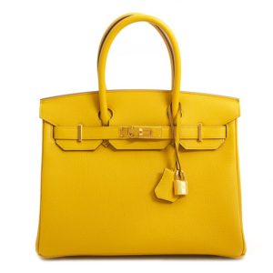 Hermès Birkin  30 Jaune Ambre 9D Togo 2019 D