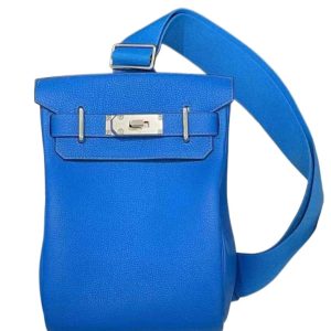 Hermès Kelly Backpack Blue Hydra  T71 Togo 2022 U