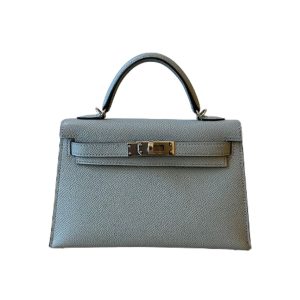 Hermès Kelly Sellier 20 Blue Glacier 8U Epsom 2025 K